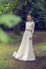 Irma Dress with Lace Sleeves Made to Measure