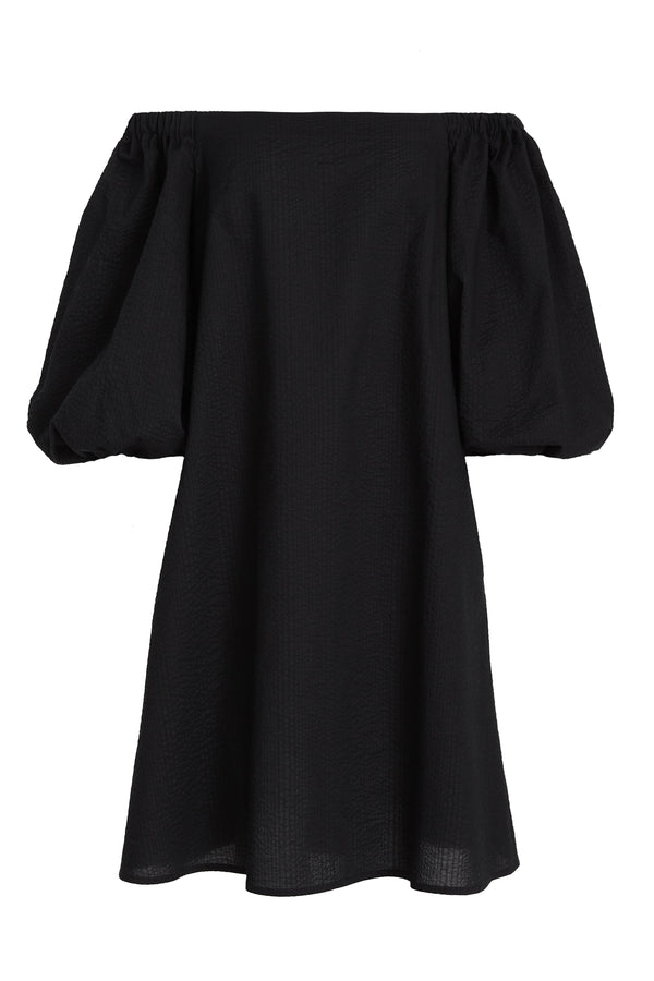 Indigo Black Cotton Dress