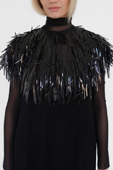 Transparent Sequin Collar