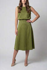 #LilliJahiloPreLoved Olive Midi Dress - Size 34