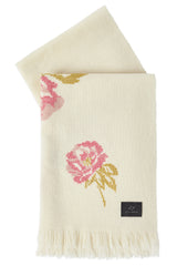 Embroidered Woolen Throw