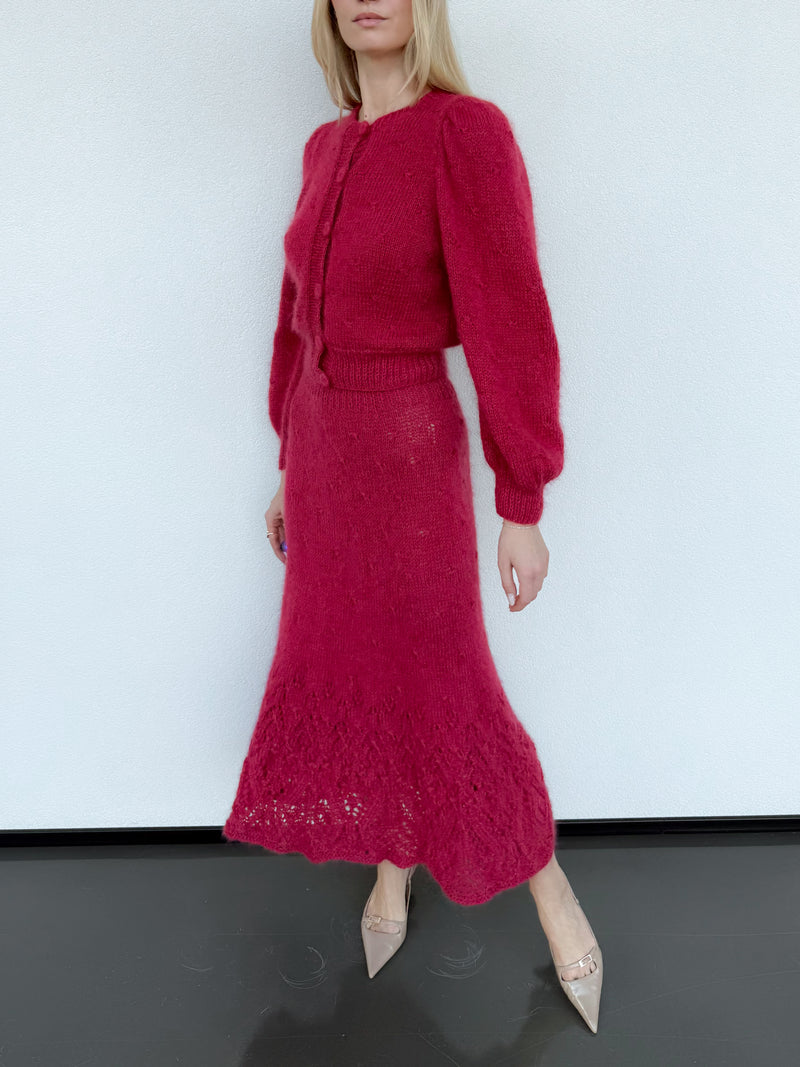 Florence Skirt Raspberry Red