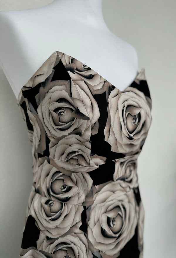 #LilliJahiloPreLoved Corset Dress with Roses - Size 38