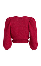 Ada Cardigan Raspberry Red