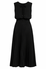 Iris Midi Dress Black Made to Measure