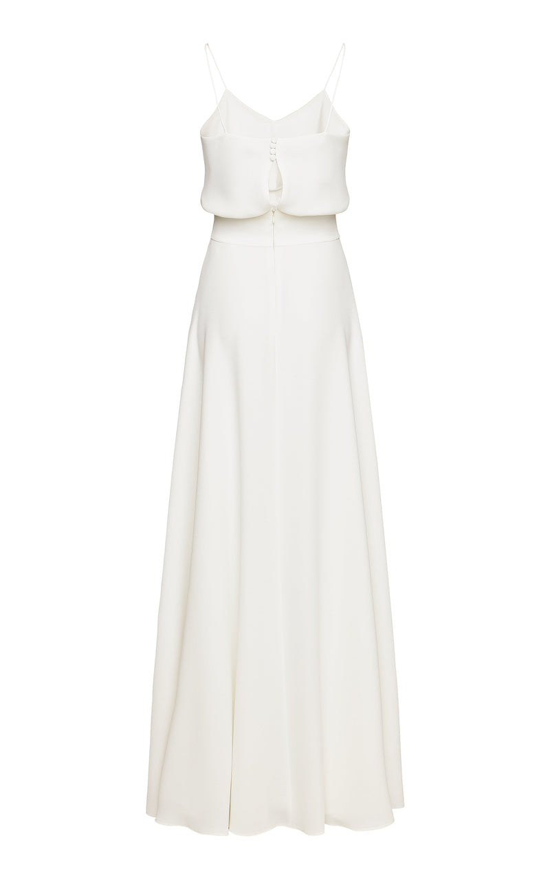 Marlow White Gown with Straps Made to Measure