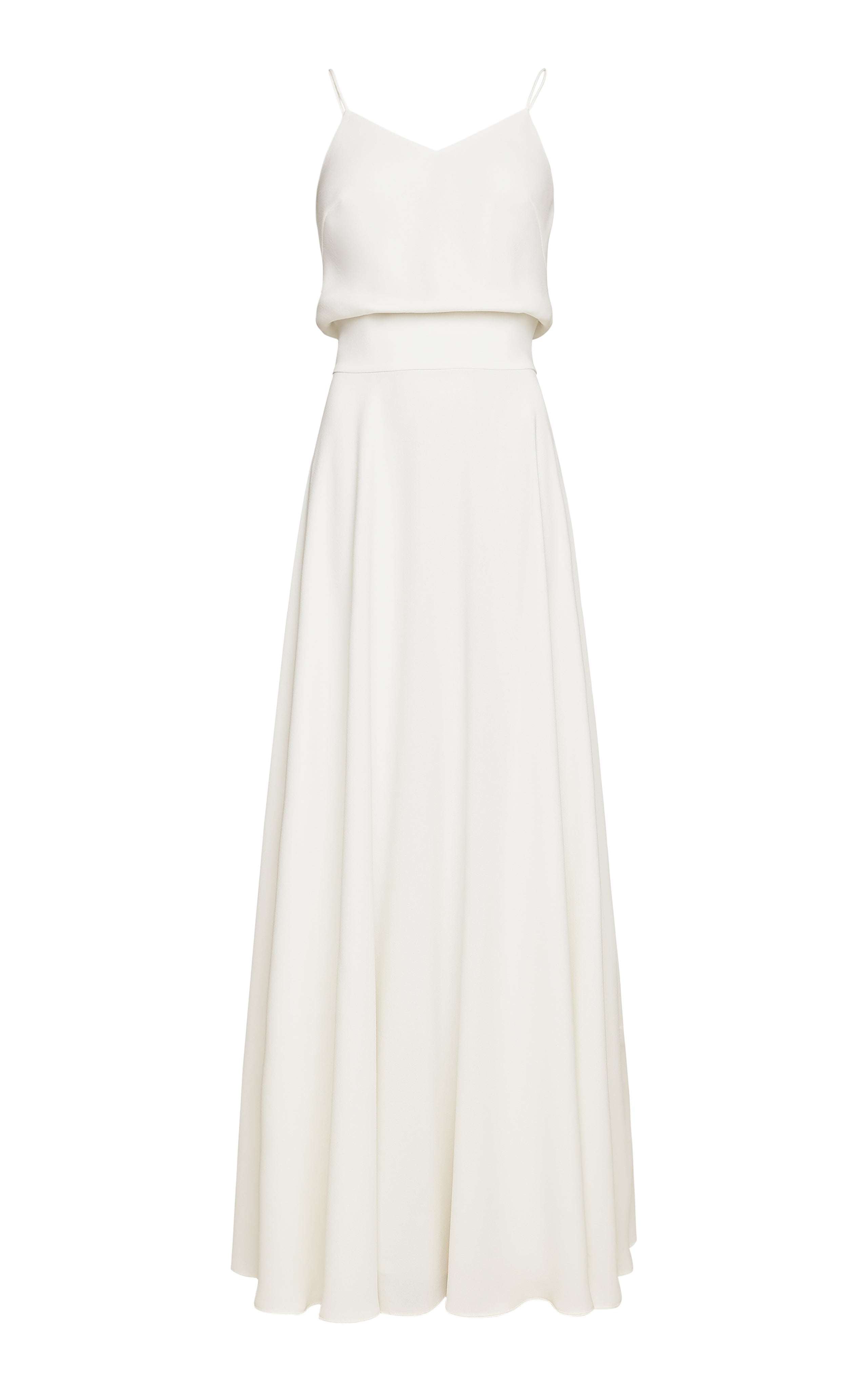 Marlow White Gown with Straps Made to Measure – Lilli Jahilo