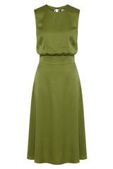 #LilliJahiloPreLoved Olive Midi Dress - Size 34