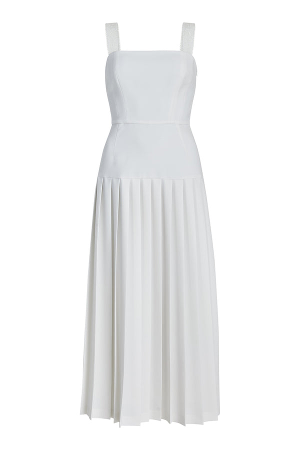 dion lee white pleated dress Jackie Pleated Dress – Lilli Jahilo