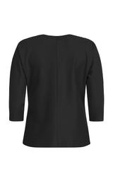 Sanna Long Sleeve Black Blouse