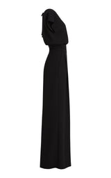 Mette Short Dolman Sleeve Jumpsuit Black Made to Measure
