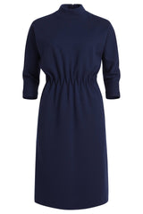 Kirke Navy Wool Jersey Dress