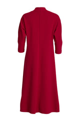 Alaska Red Wool Jersey Dress