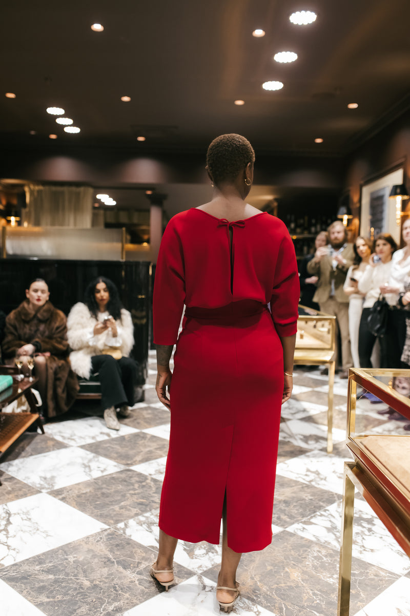 #LilliJahiloPreLoved Adele Dress Red - Size 46