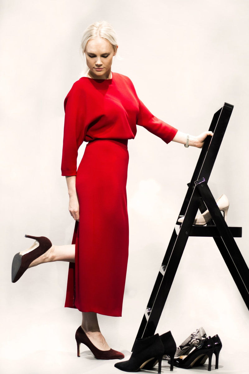 Adele Dress Red Made to Measure
