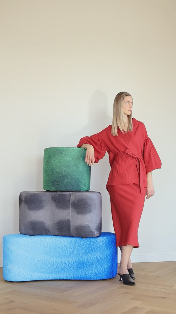 Elora Bias Cut Linen Skirt