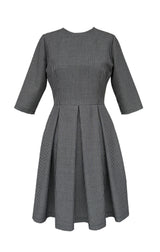 #LilliJahiloPreLoved Wool Dress with Pleats - Size 38