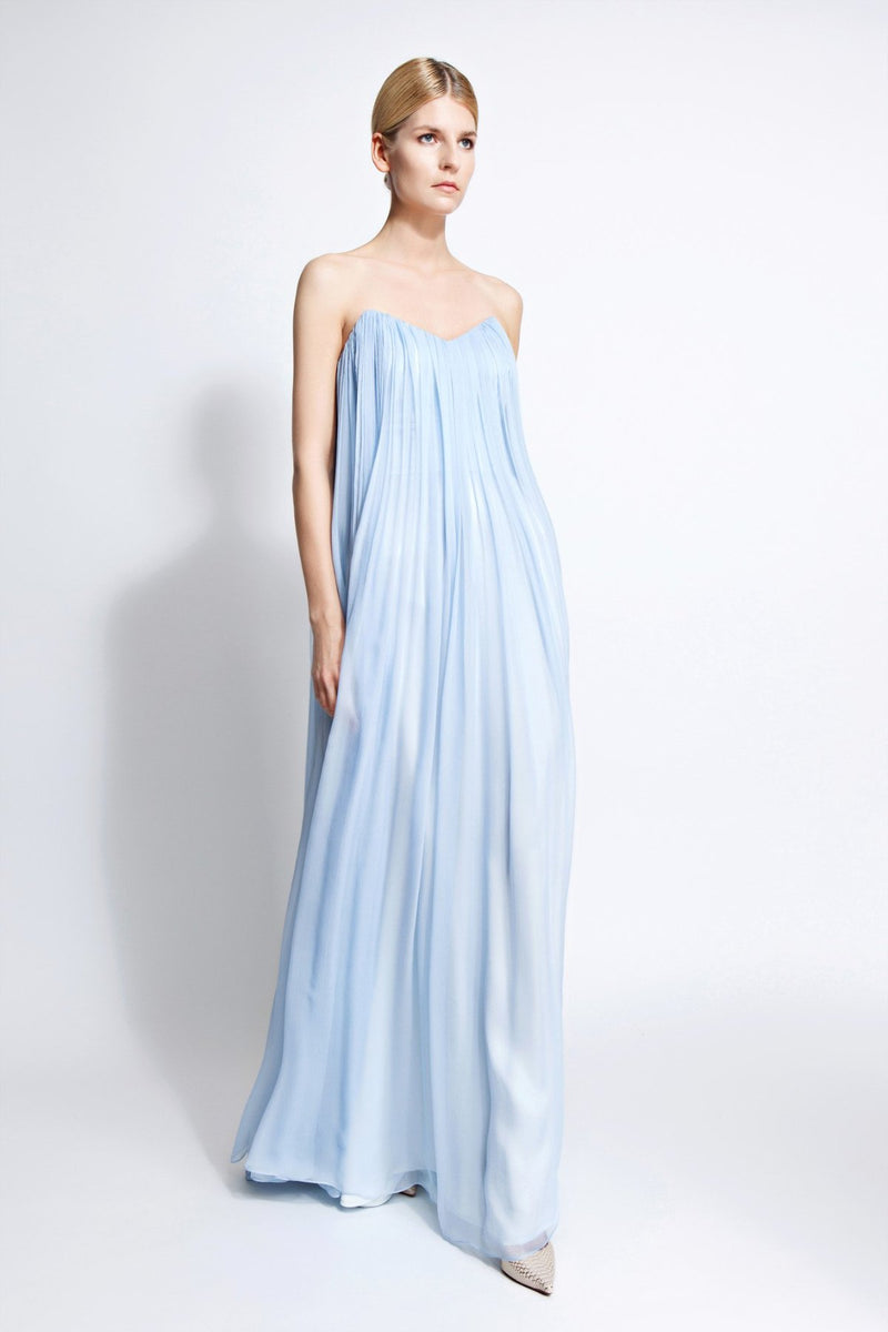 Lupita Strapless Silk Gown