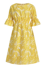 Dagmar Cotton Blend Dress Yellow
