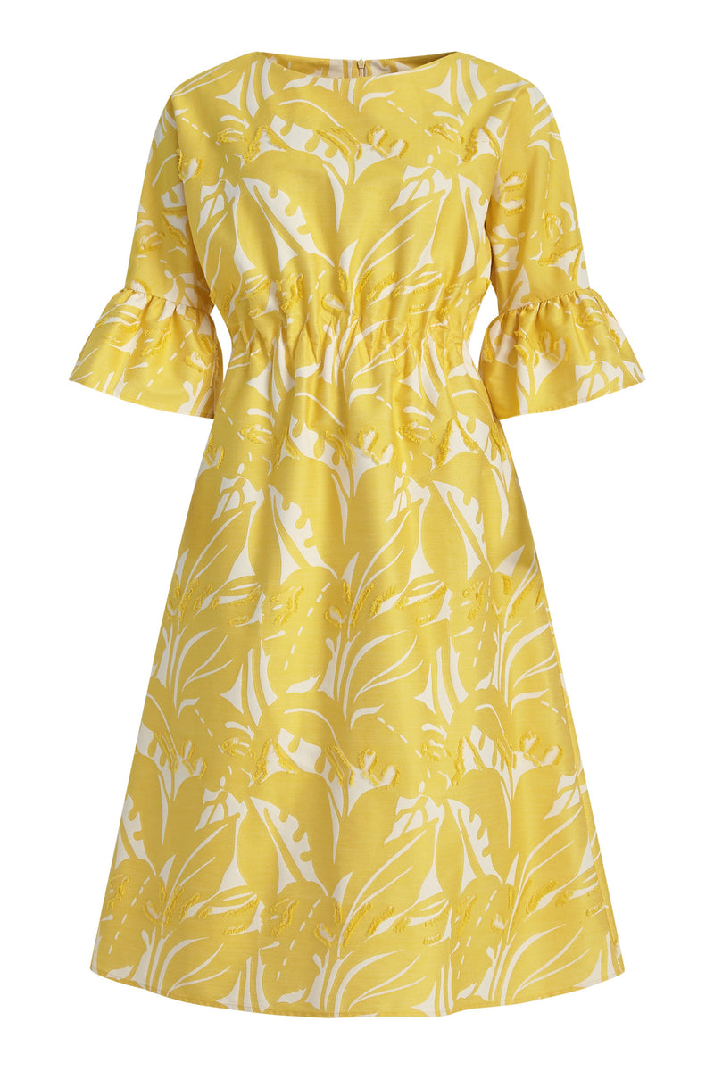 Dagmar Cotton Blend Dress Yellow