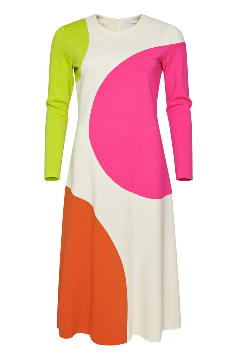 Dot Wool Jersey Dress