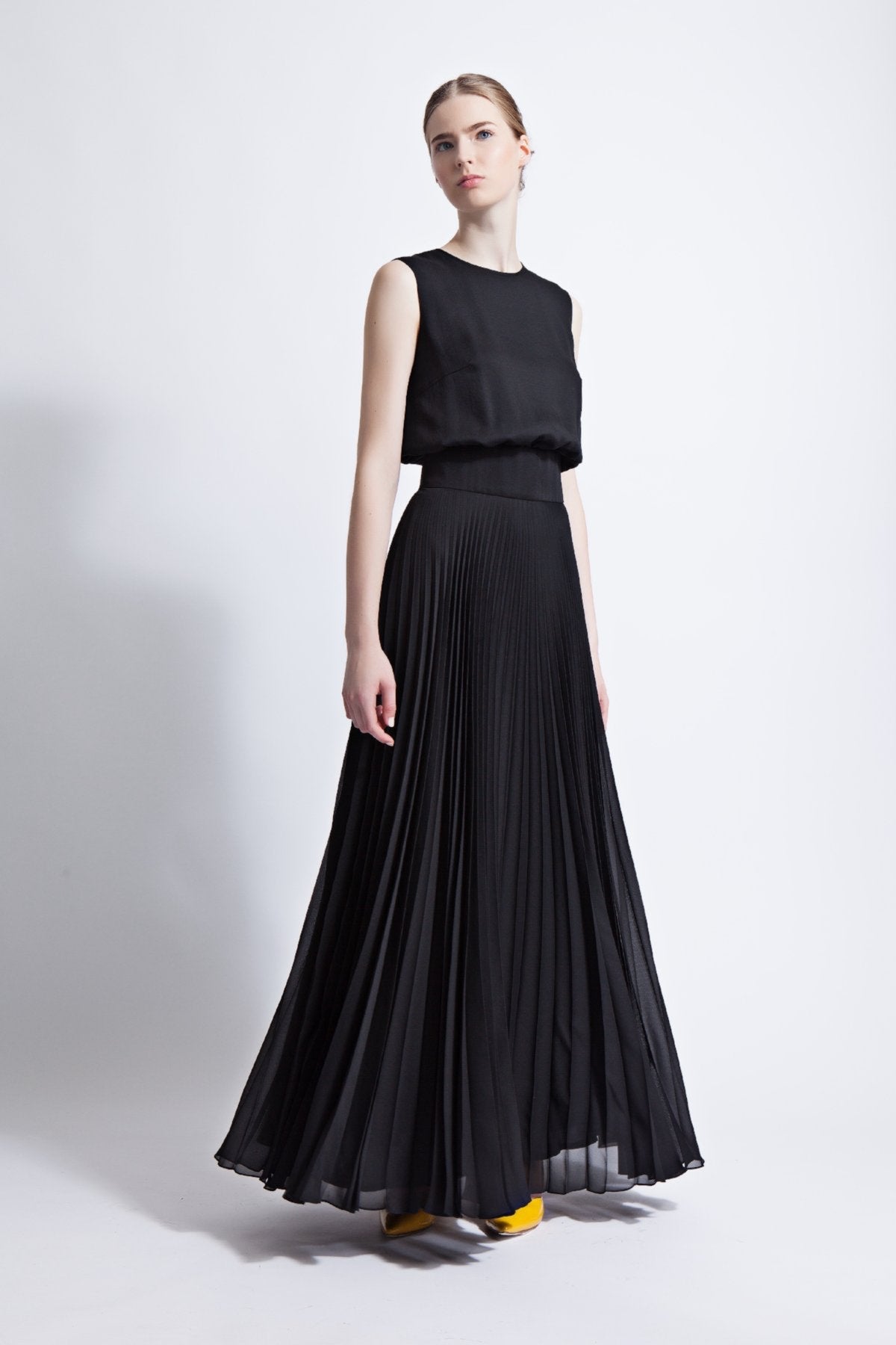 Iris Pleated Maxi Dress  Lilli Jahilo