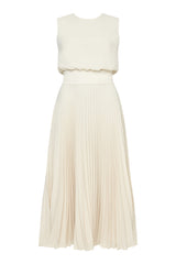 Iris Pleated Midi Dress