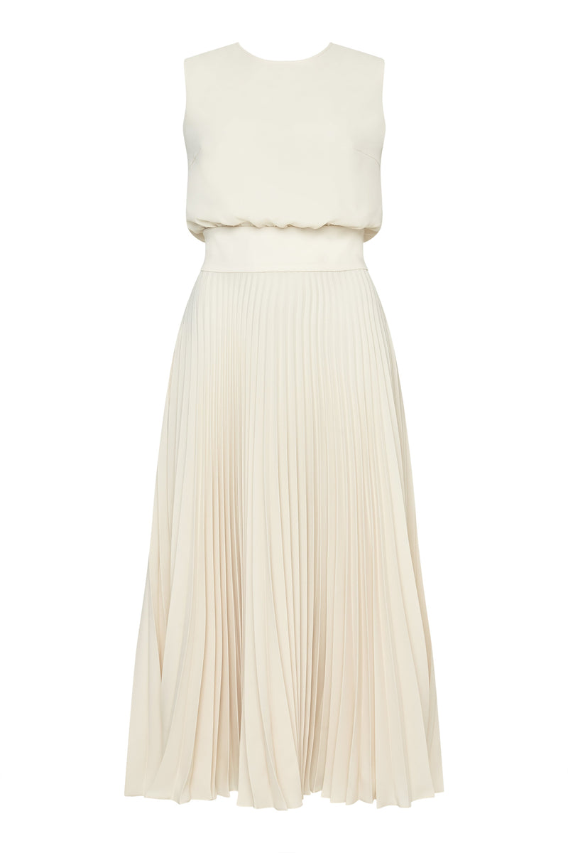 Iris Pleated Midi Dress
