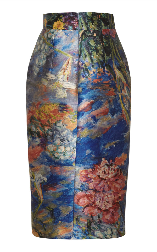Karen Floral Printed Pencil Skirt
