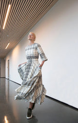 Pippa Plaid Midi Dress