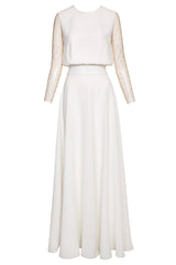 Freya Gown with Embellished Sleeves