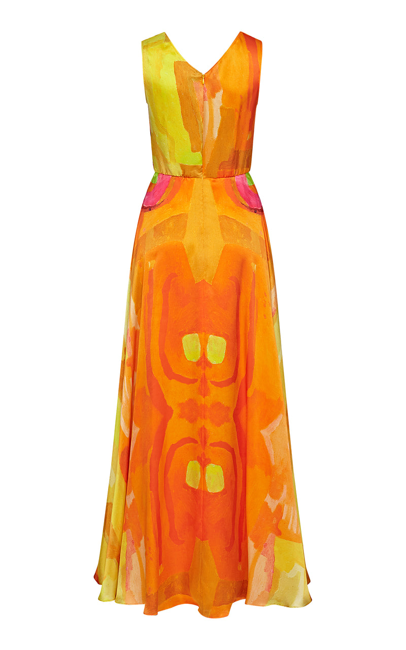 Anouk Silk Dress with Cowl Neckline