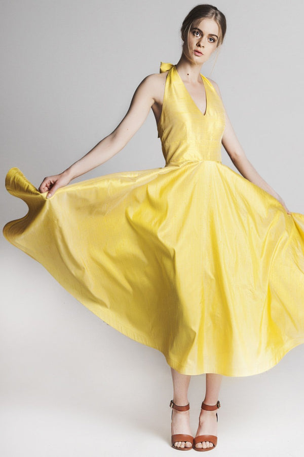 The Cannes Dress Sunflower Yellow