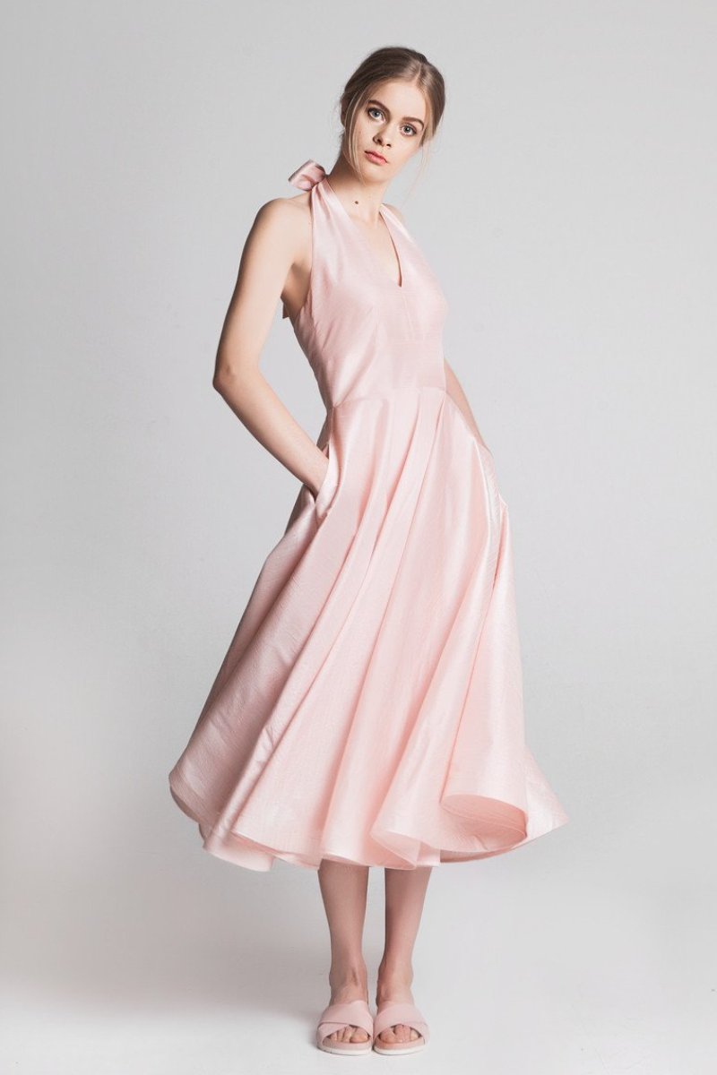 The Cannes Dress Powder Pink