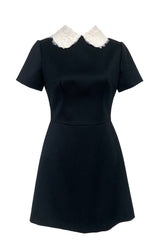 #LilliJahiloPreLoved Wool Dress With Lace Collar