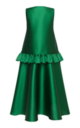 Dana V-neck Silk Blend Maxi Dress