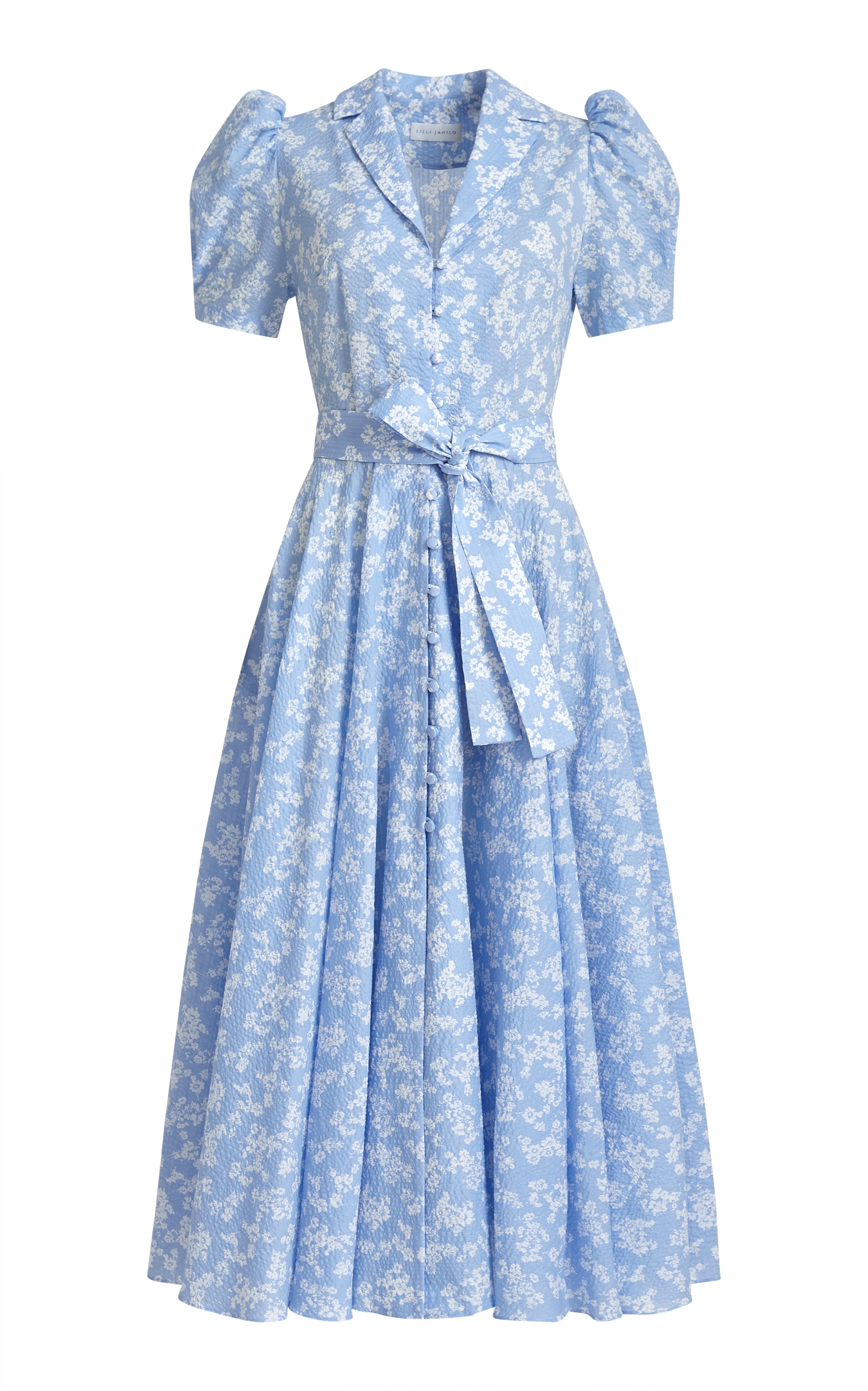 Zelma Blue Cotton Dress – Lilli Jahilo