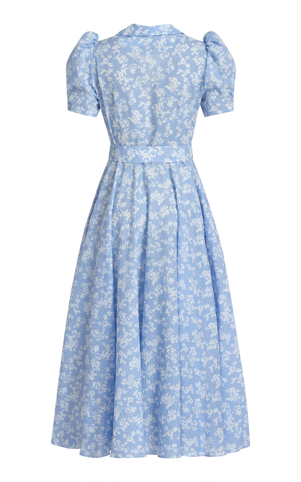 Zelma Blue Cotton Dress