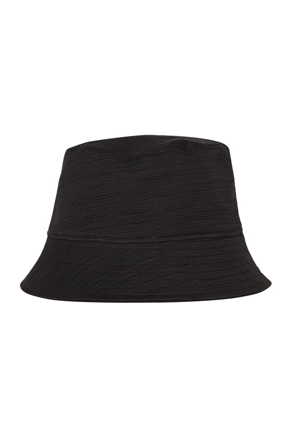 Black Cotton Bucket Hat