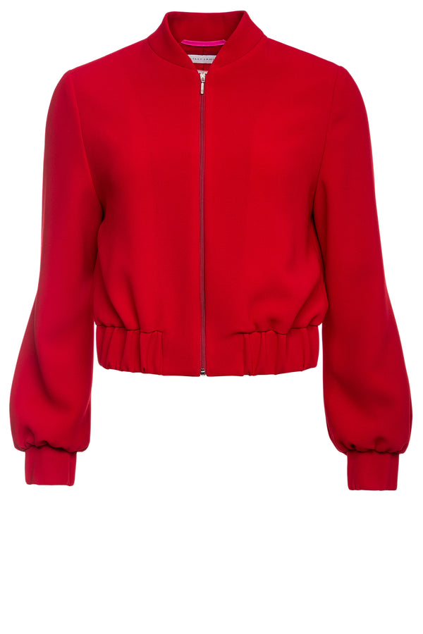 Kylie Red Bomber Jacket